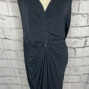 Vertigo Paris exquisite Black Midi Dress, XL, NWT